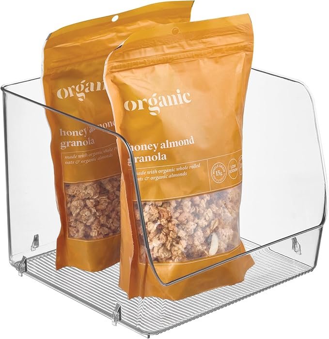 iDesign clear stacking kitchen bins